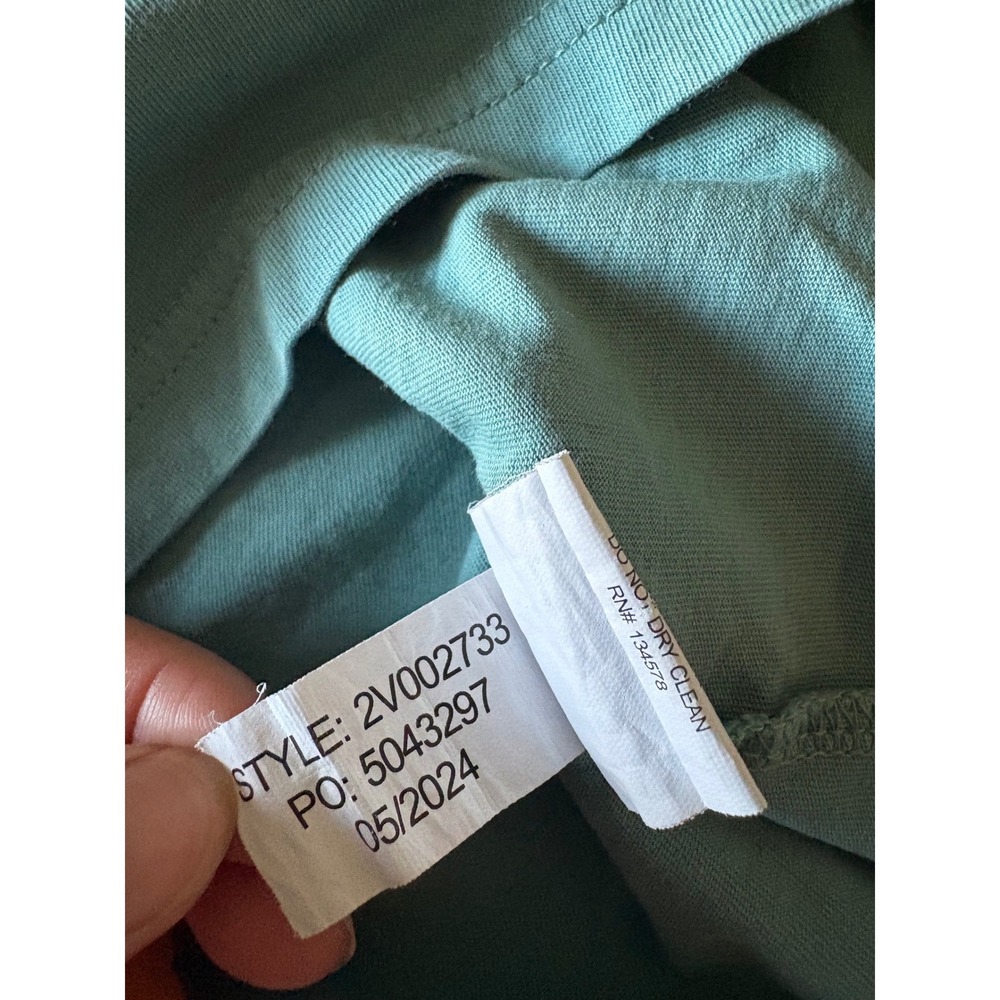 Vineyard Vines Pocket T-Shirt Womens XS Teal Fall Pumpkin Preppy Autumn Cottage - Picture 6 of 6